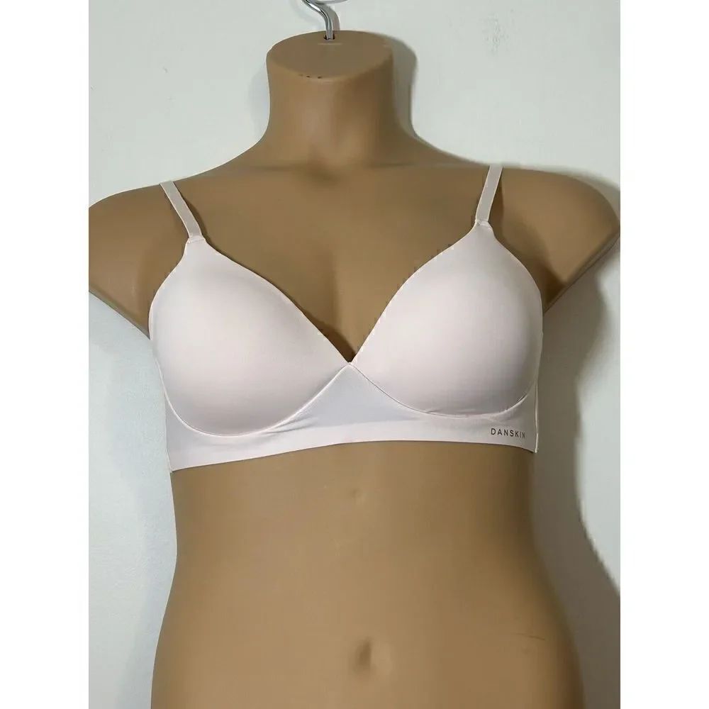 Danskin DS3930 Lined Wireless T Shirt Bra Wire-free Size 38C DS3930